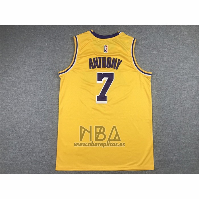 Camiseta Los Angeles Lakers Carmelo Anthony NO 7 Icon 2020 Amarillo